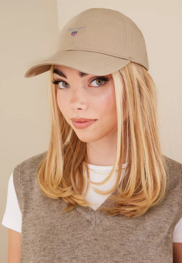 Gant - Kepsar - Khaki - Cotton Twill Cap - Mössor & Kepsar - Caps