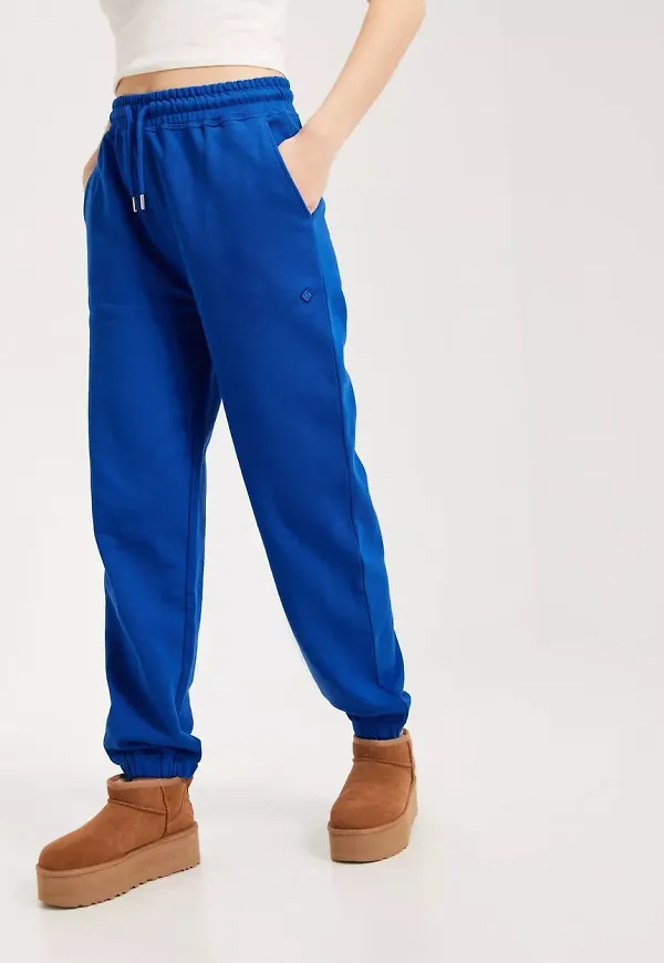 Gant - Mjukisbyxor - Blue - Rel Icon G Essential Pants - Byxor