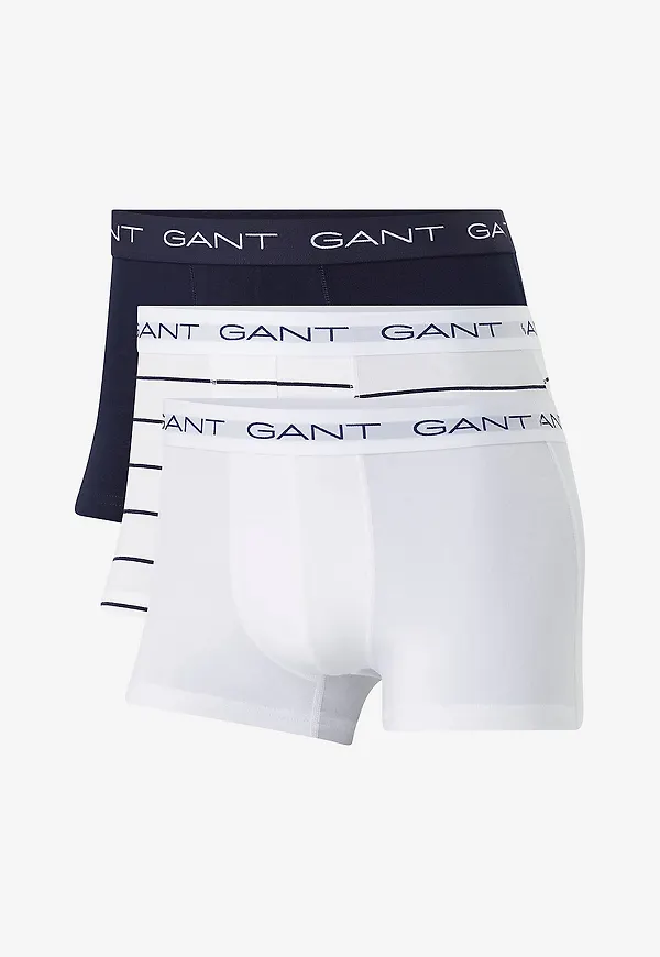Gant - Boxerkalsonger Thin Stripe Trunk 3-pack - Vit