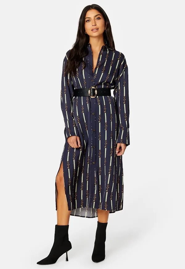 GANT American Luxe Shirt Dress 433 EVENING BLUE 34