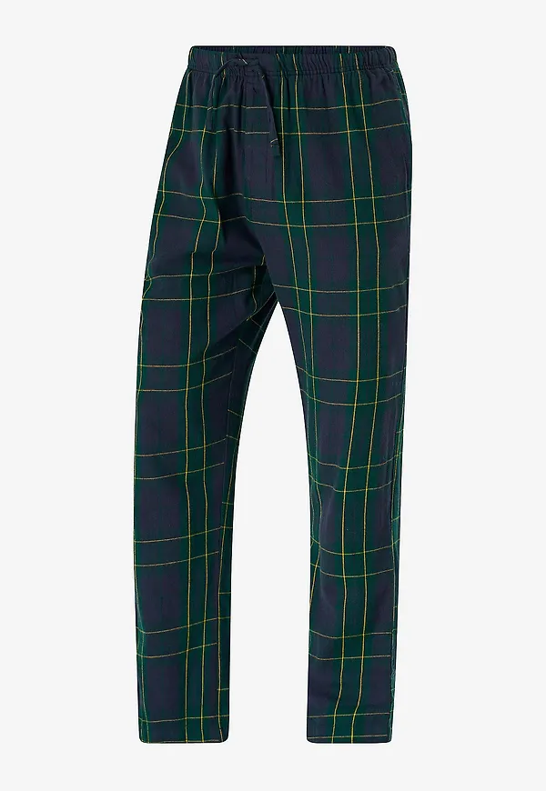 Gant - Flannel Check Pants - Grön