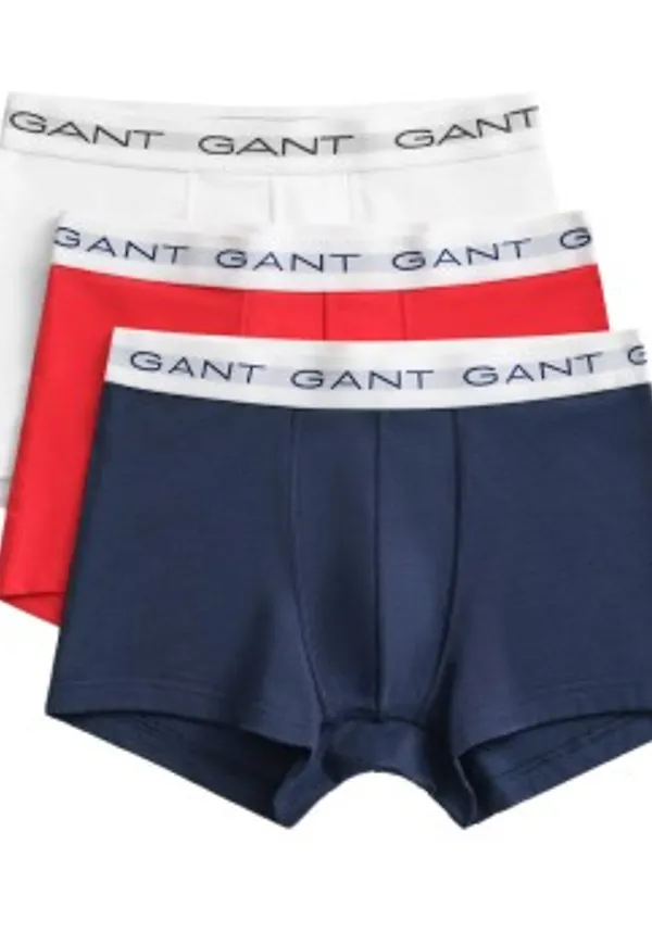 Gant Kalsonger 3P Basic Cotton Trunks Flerfärgad bomull Medium Herr