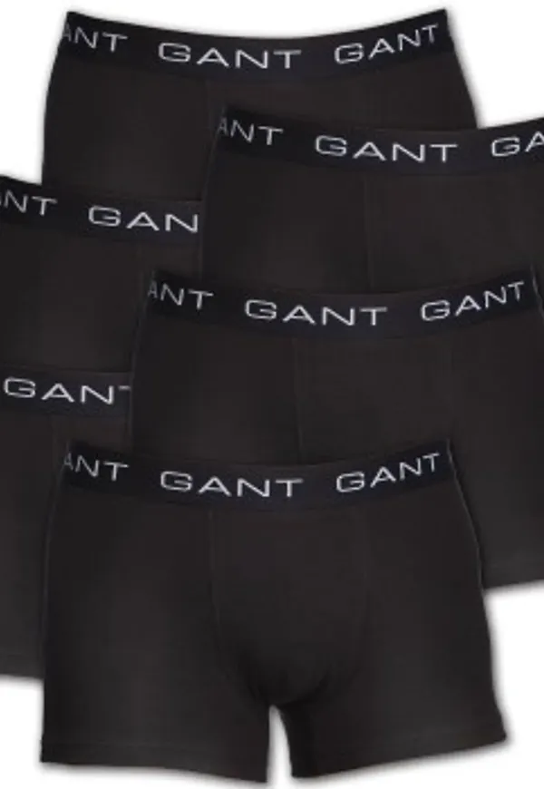 Gant Kalsonger 6P Essential Basic CS Trunks Svart bomull Small Herr