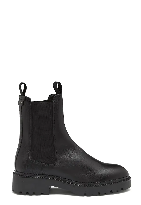 GANT Frenny Chelsea Boot - Stivaletto Donna In Pelle Nera, 39 EU