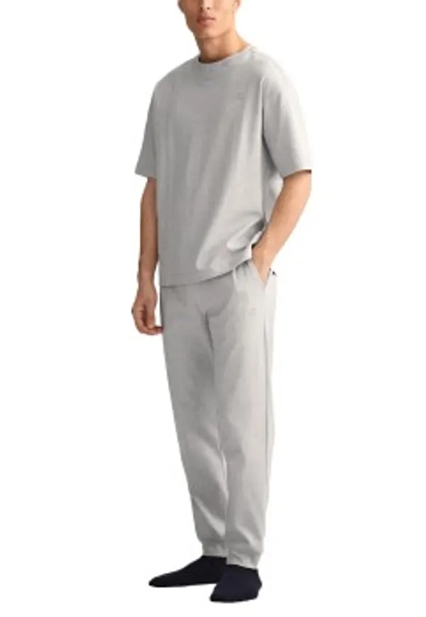 Gant Premium Loungewear Set Grå bomull Medium Herr