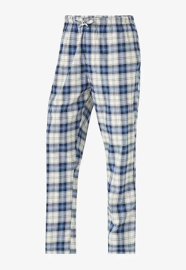 Gant - Pyjamasbyxor Checked - Blå