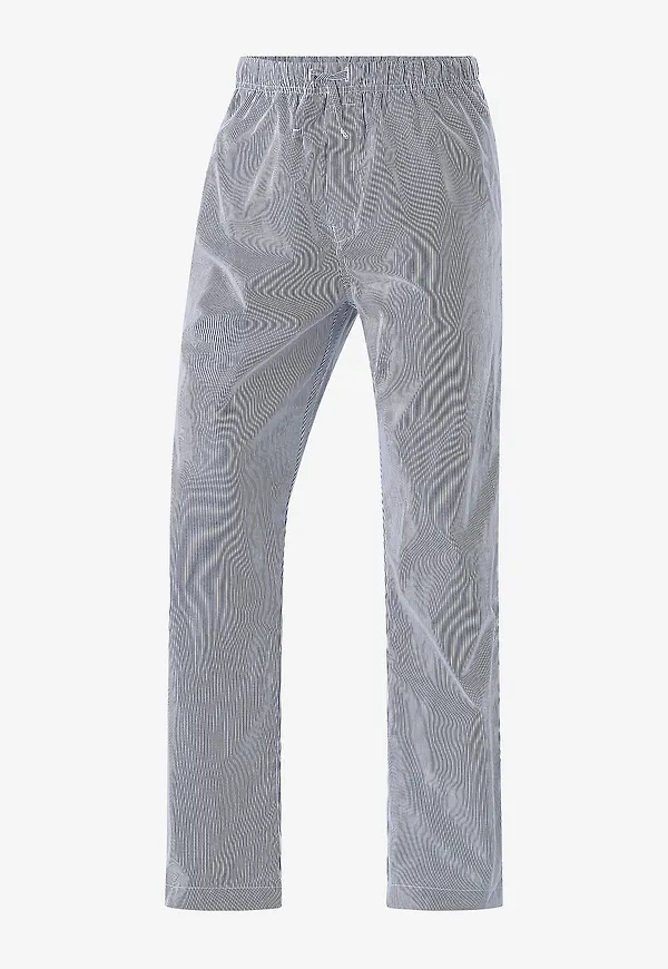 Gant - Pyjamasbyxor Poplin Striped - Blå