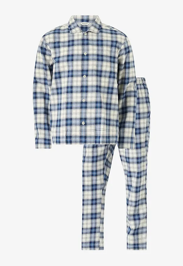 Gant - Pyjamasset Checked PJ - Blå