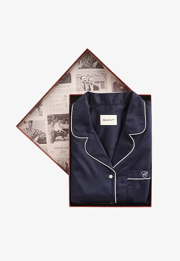 Gant - Pyjamasset Pyjama, SATIN - Blå