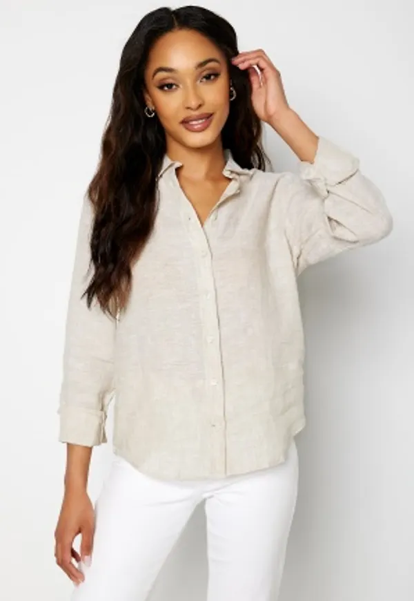GANT Reg Linen Chambray Shirt 221 Desert Beige 44