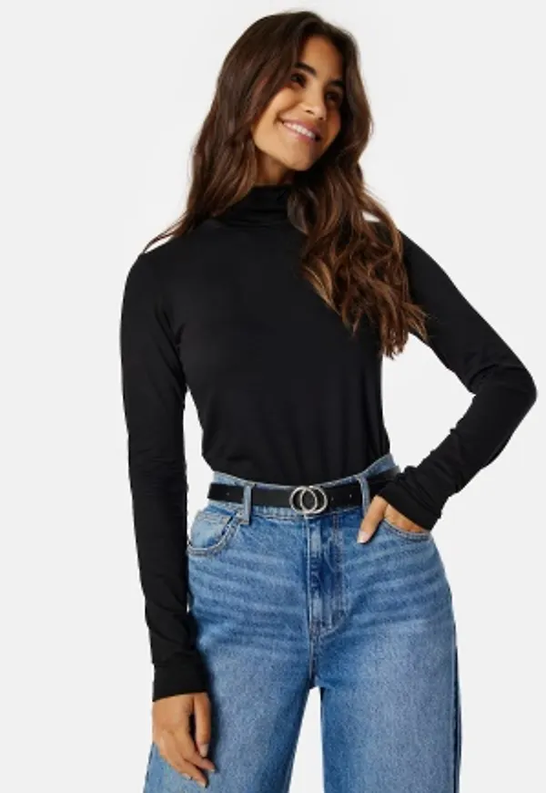 GANT Slim LS Turtleneck 5 Black XXL