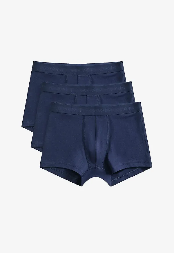 Gant - Trunk 3-Pack Tonal Waistband - Blå