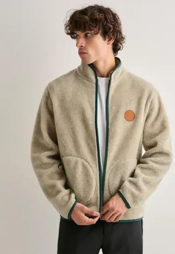 Gant Wool Fleece Fleecejackor Beige