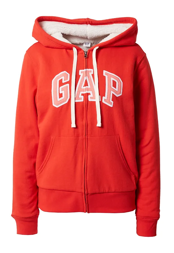 GAP Sweatjacka röd / melon / vit