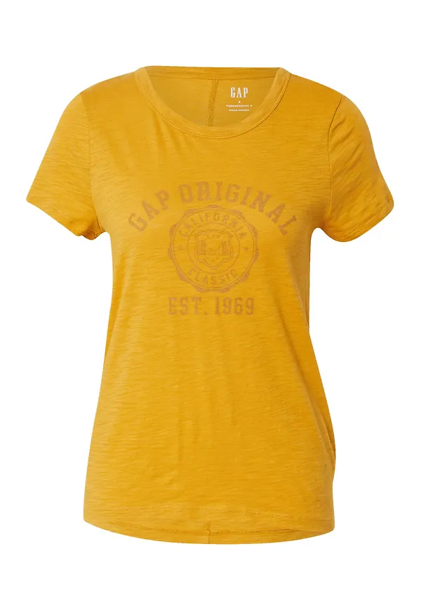 GAP T-shirt 'FOREVERSOFT' brun / honung