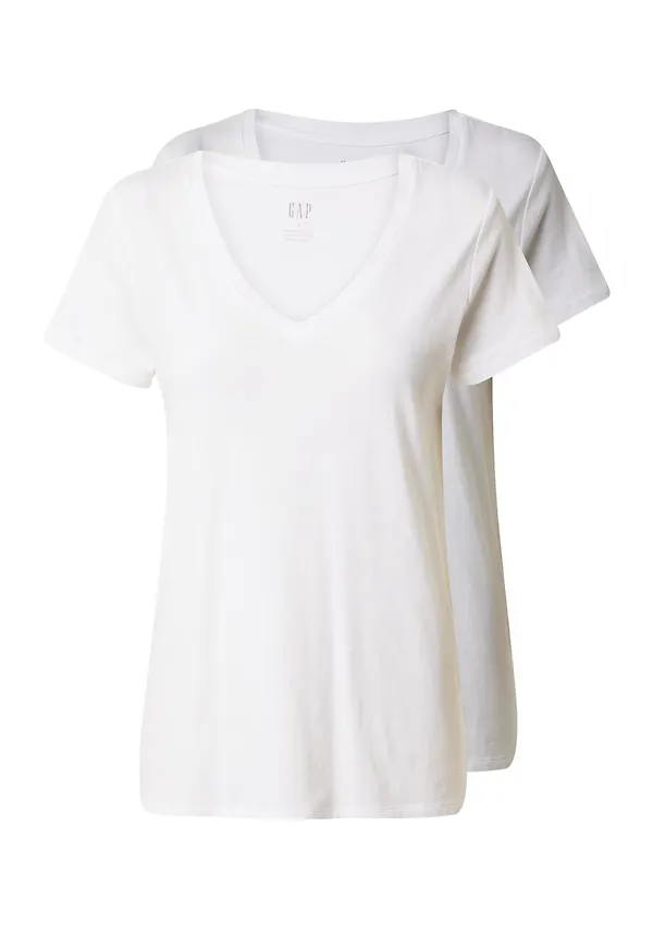 GAP T-shirt ljusgrå / vit