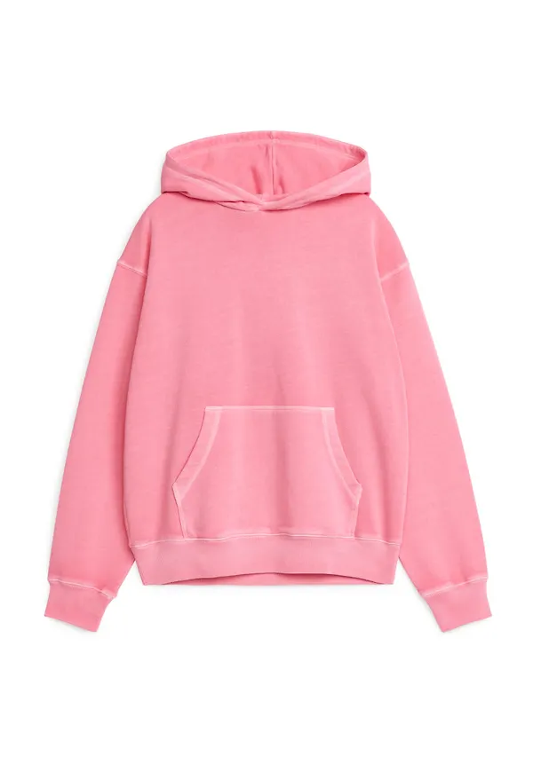 Garment-Dyed Hoodie - Pink