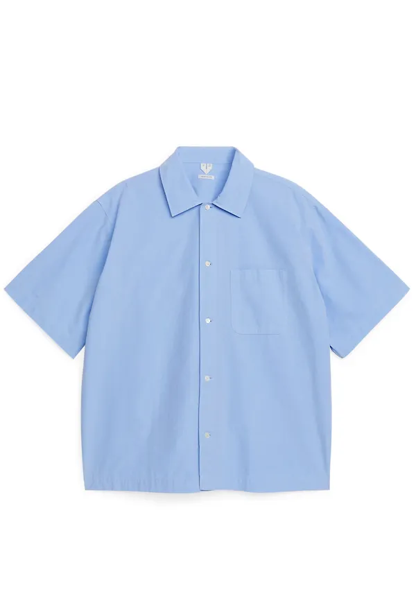 Garment-Dyed Shirt - Blue