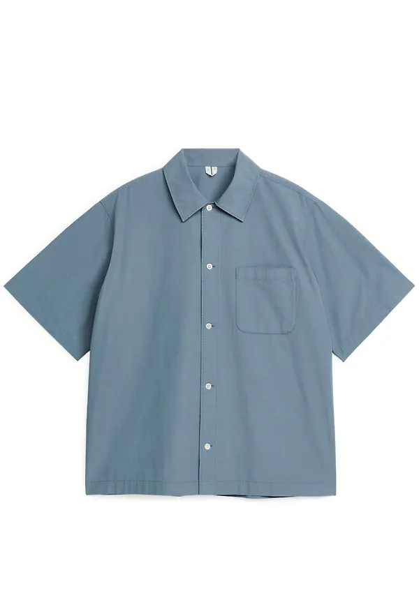 Garment-Dyed Shirt - Blue