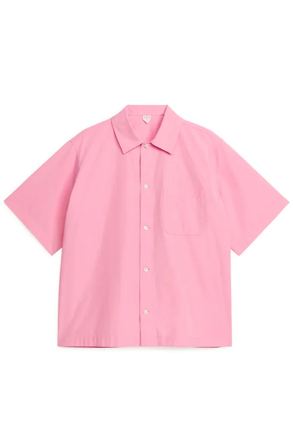 Garment-Dyed Shirt - Pink