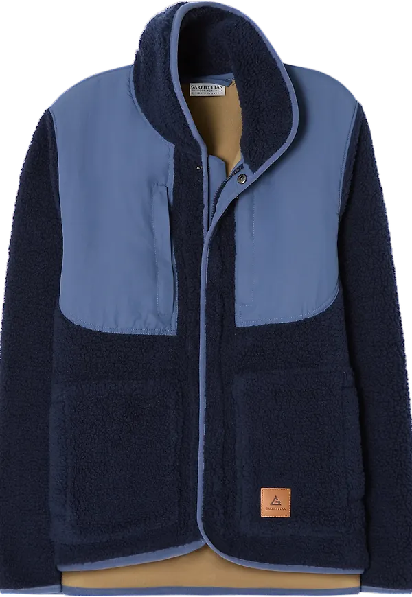 Garphyttan Men's Kodiak Pile Jacket Navy