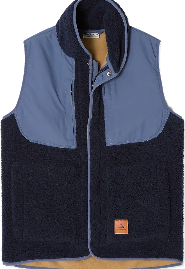 Garphyttan Men's Kodiak Pile Vest Navy