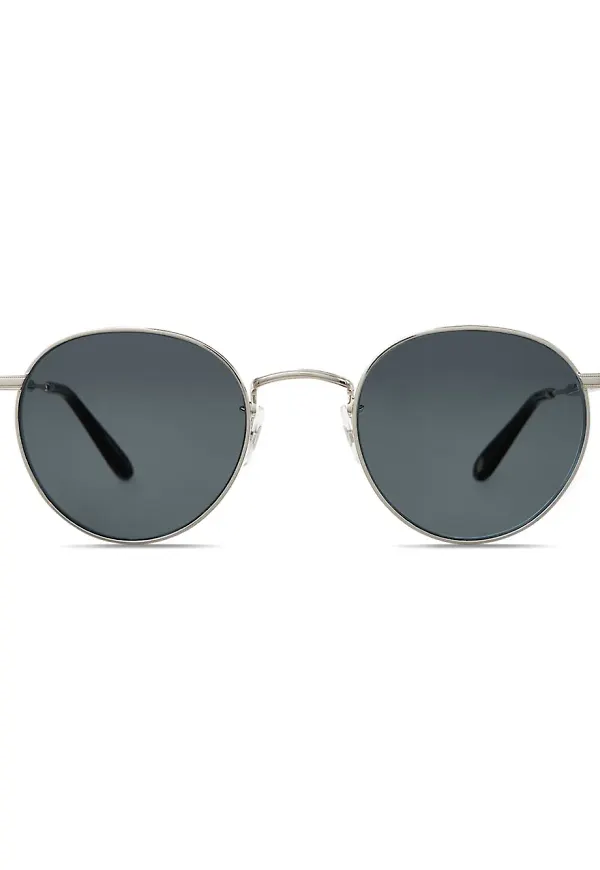 Garrett Leight runda solglasögon - Silverfärgad