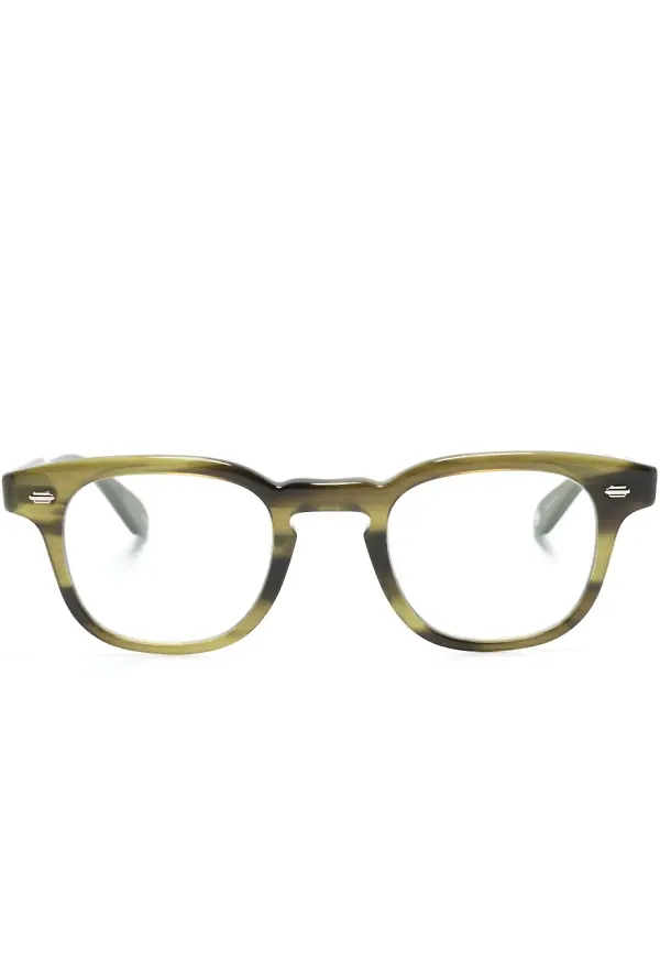 Garrett Leight Sherwood fyrkantiga glasögon - Grön