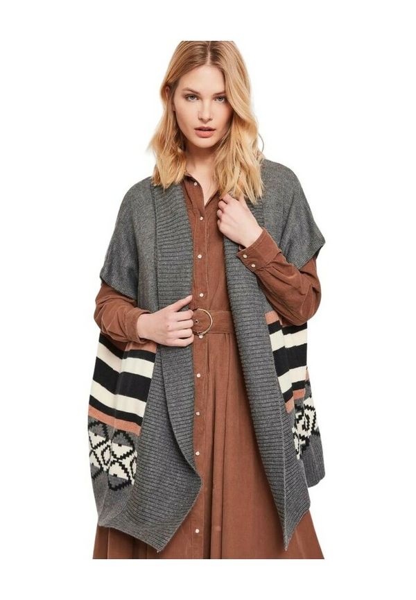 Gaudi - Capes och Ponchos - Grå - Dam - Storlek: L,M,S