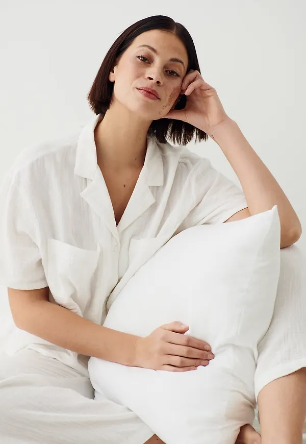 Gauze pyjamas shirt