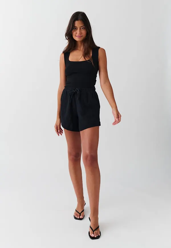 Gauze shorts