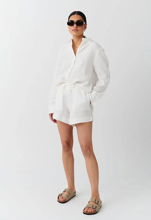 Gauze shorts