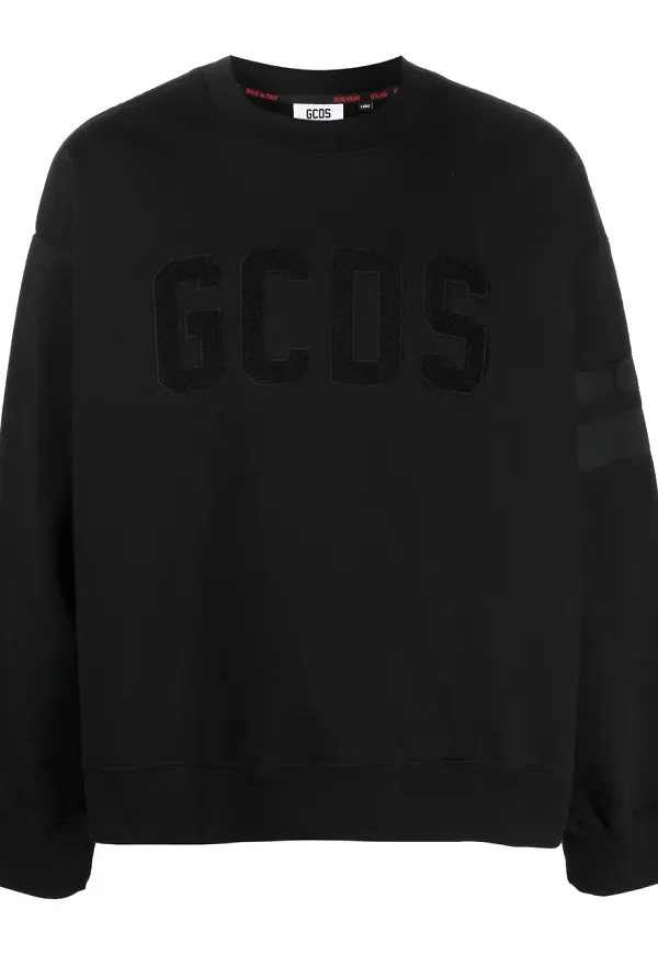 GCDS tröja med logotyp - Svart