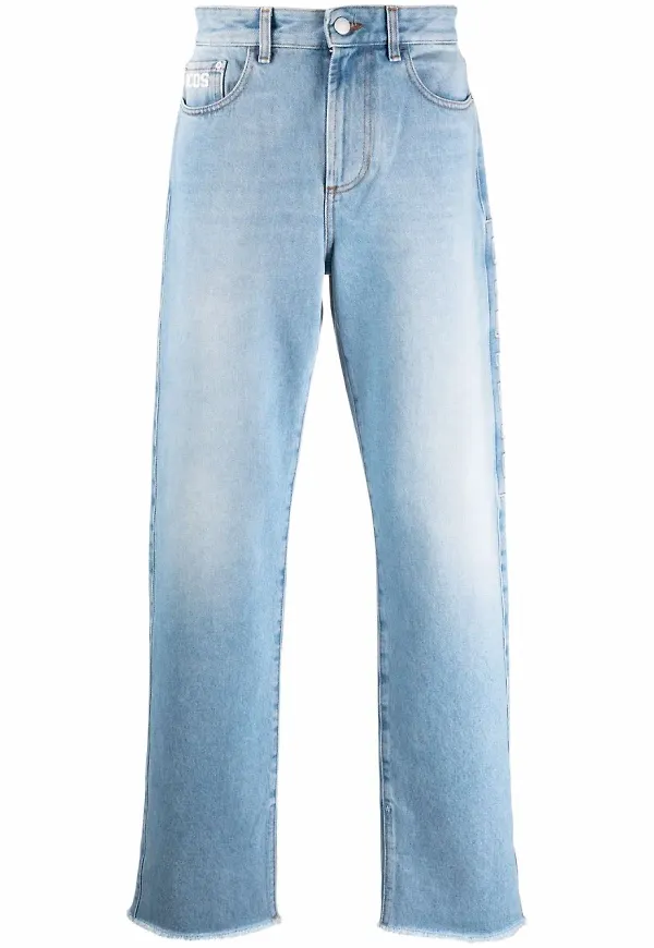 GCDS wide leg-jeans - Blå