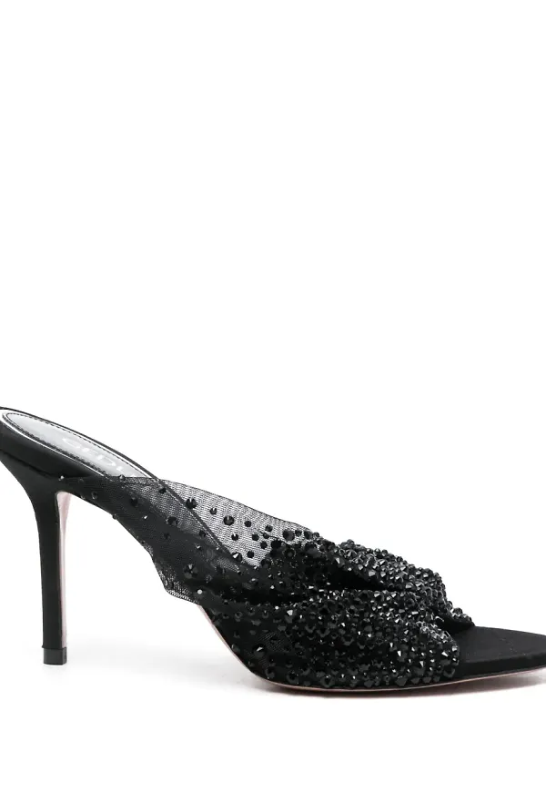 Gedebe Mariel slip-ons 85 mm - Svart