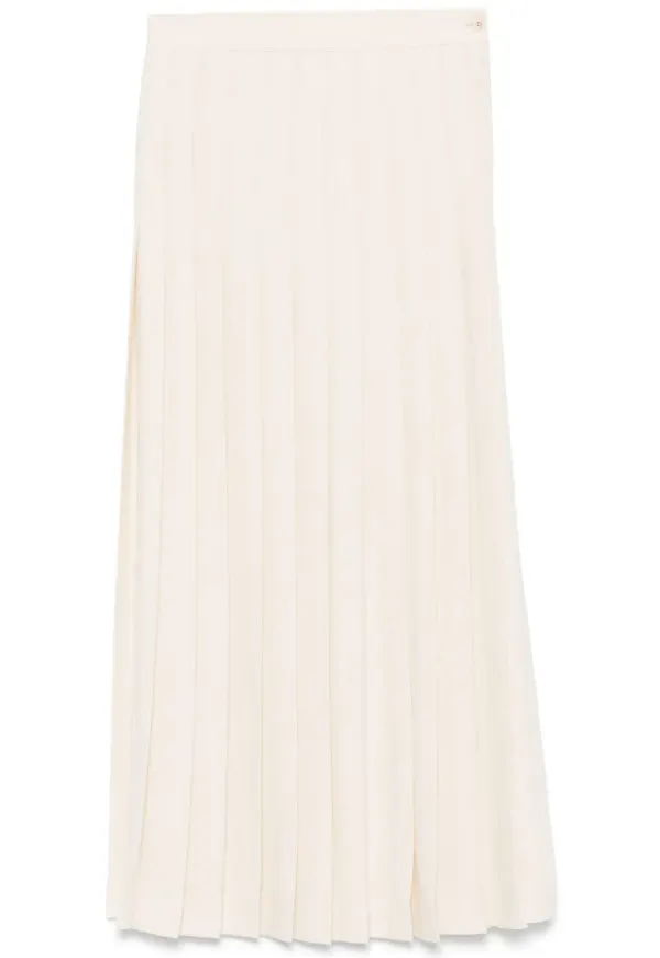 Gentry Portofino plisserad maxikjol - Neutral