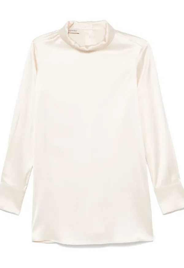 Gentry Portofino satinskjorta - Neutral