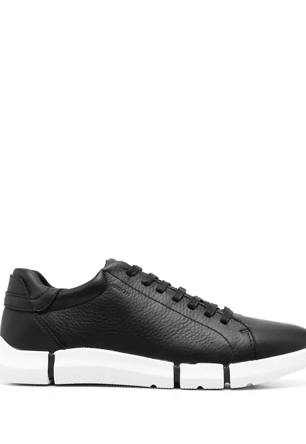 Geox Adacter lädersneakers - Svart