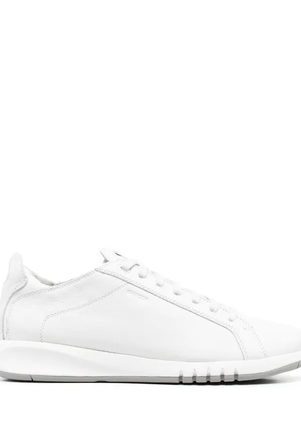 Geox Aerantis lädersneakers - Vit