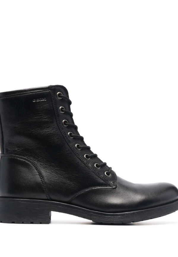 Geox ankelboots med snörning - Svart