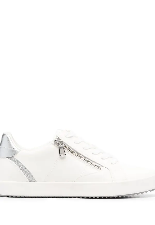 Geox Blomiee lädersneakers - Vit