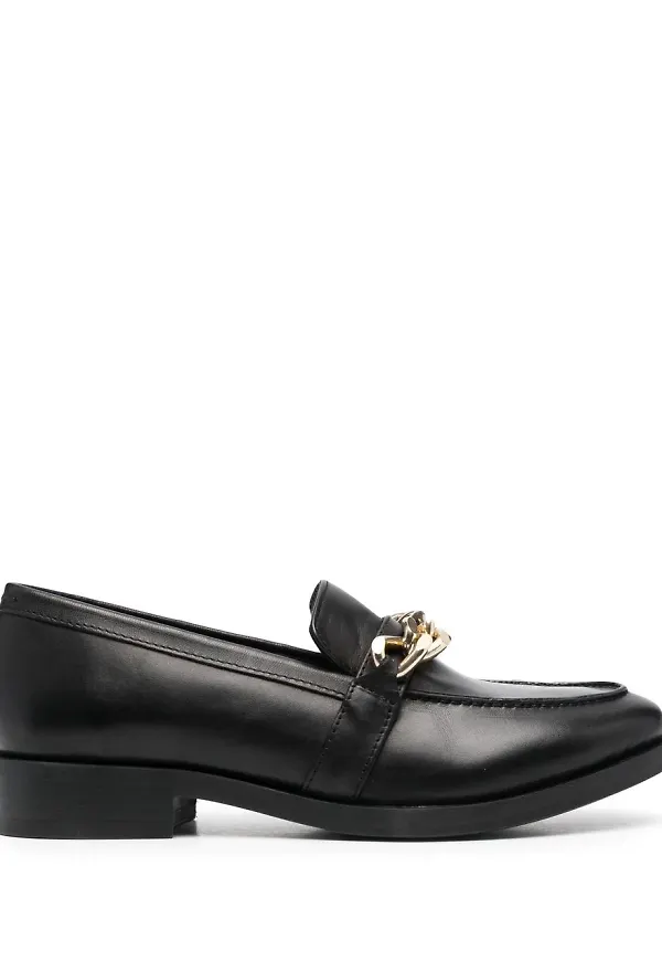 Geox Donna loafers med kedjedetalj - Svart