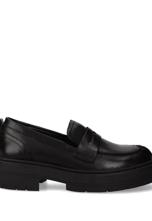 Geox grova platåloafers - Svart