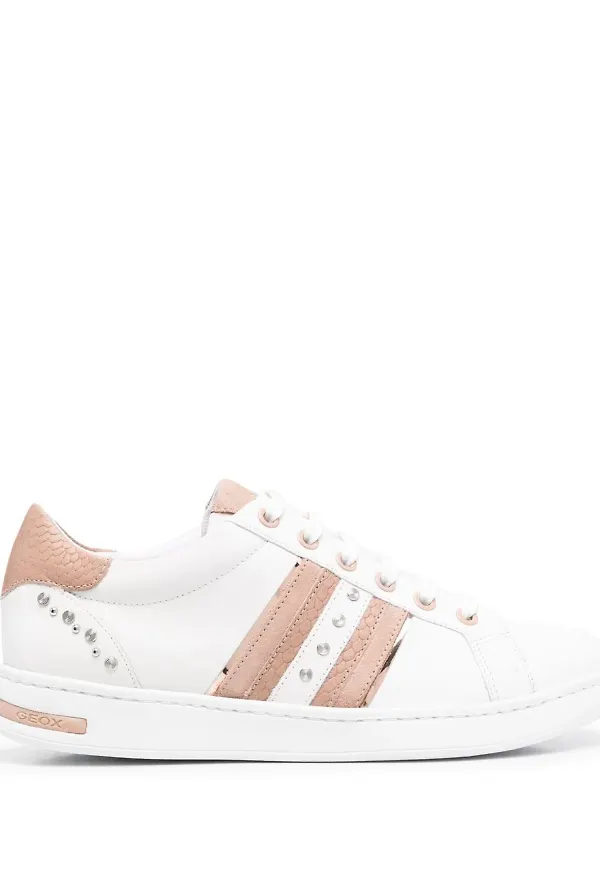 Geox Jaysen sneakers med panel - Vit