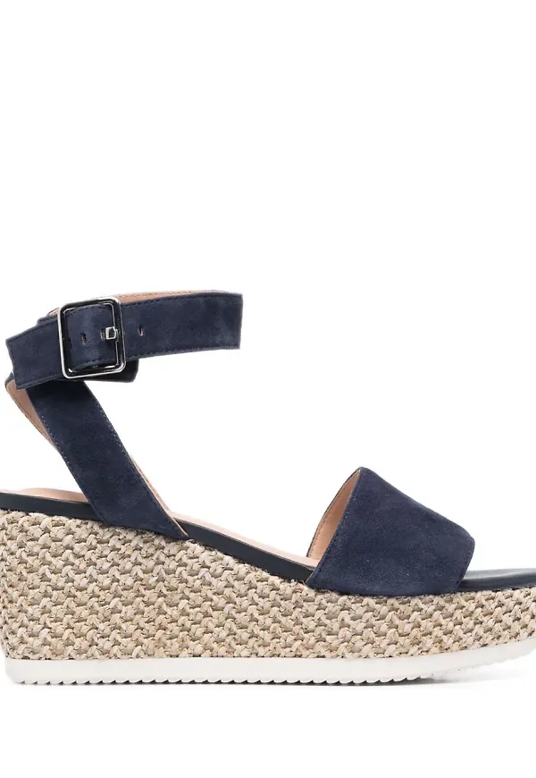 Geox Lipari espadrillsandaler med kilklack - Blå