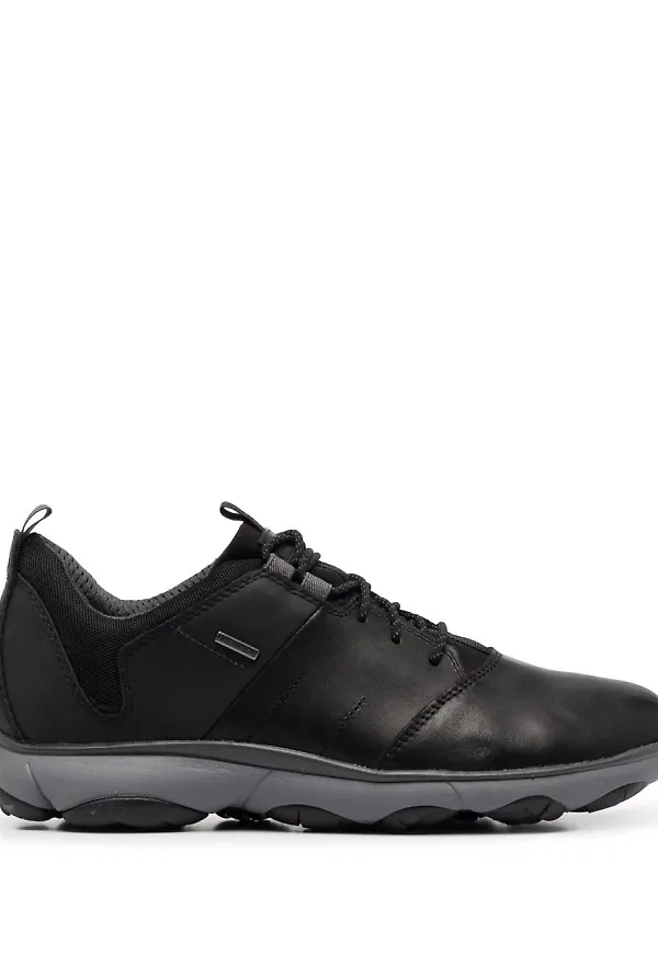 Geox lädersneakers - Svart