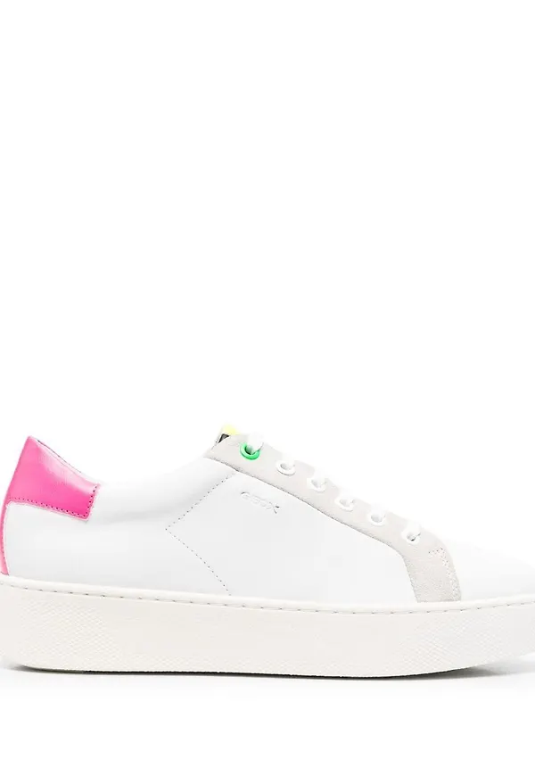 Geox låga sneakers med färgblock - Vit