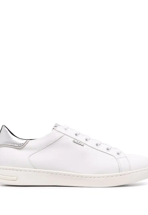 Geox låga sneakers med metallic-effekt - Vit