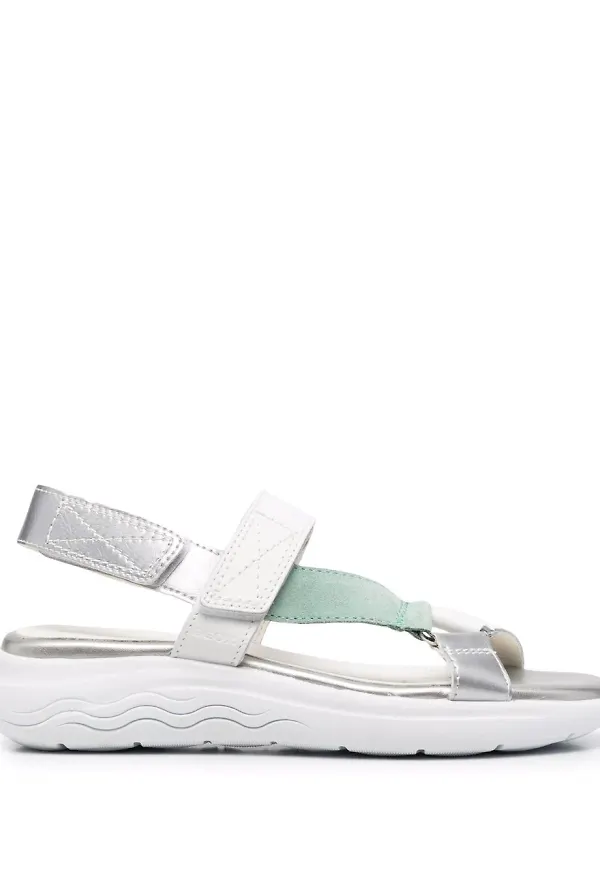 Geox Spherica sandaler med kardborreband - Vit