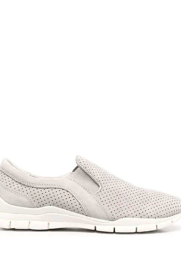 Geox Sukie sneakers i mocka - Grå